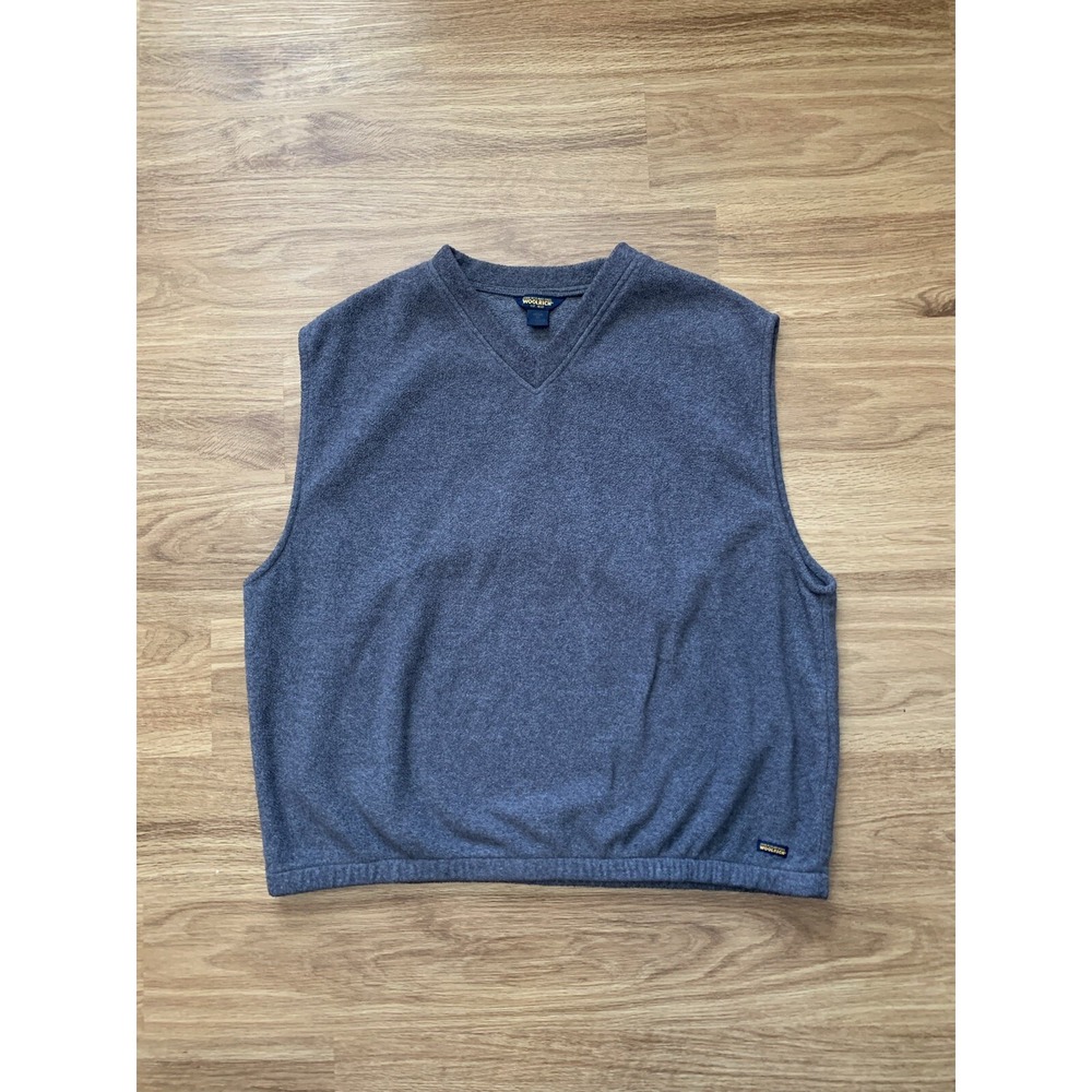 Woolrich Vest Adult Gray Fleece John Rich And Bros Men's XL